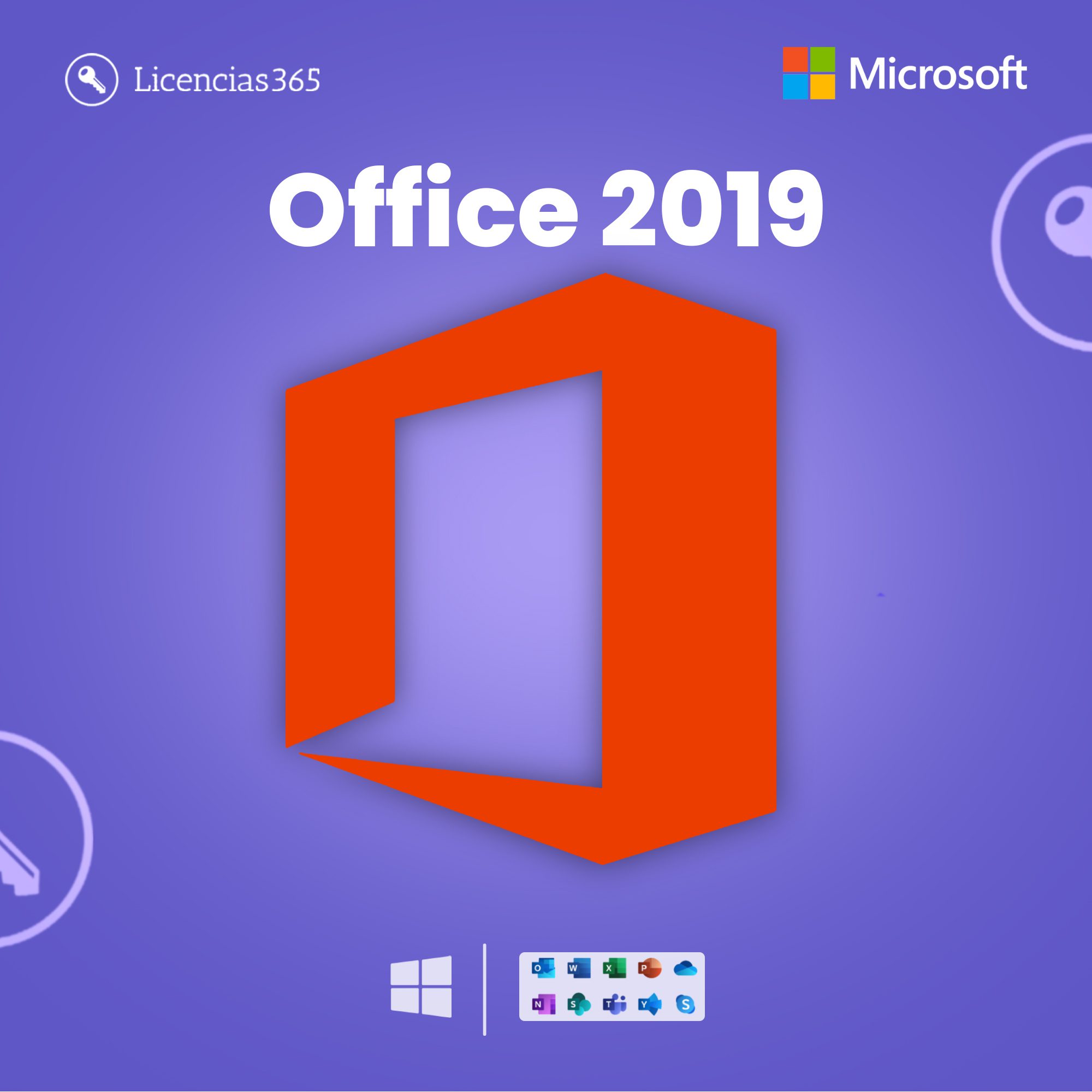 Licencia Microsoft Office Proffesional Plus 2019 - licencias 365