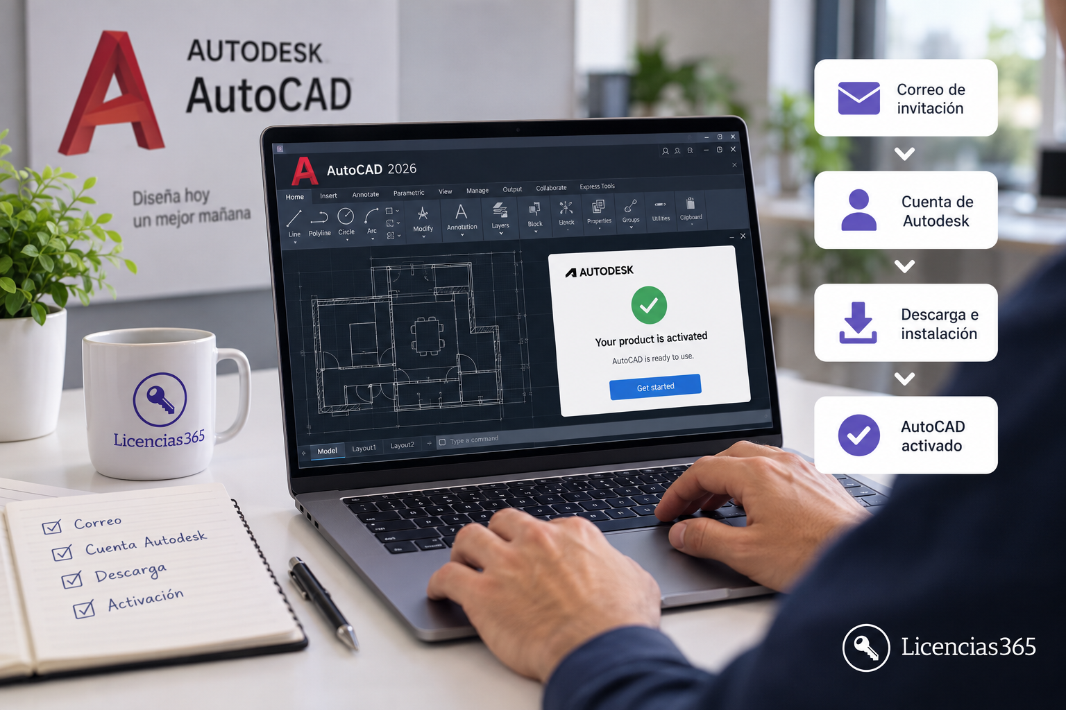 cómo activar licencia AutoCAD